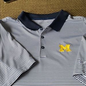 Nike University of Michigan Dri Fit Golf Shirt 3xl